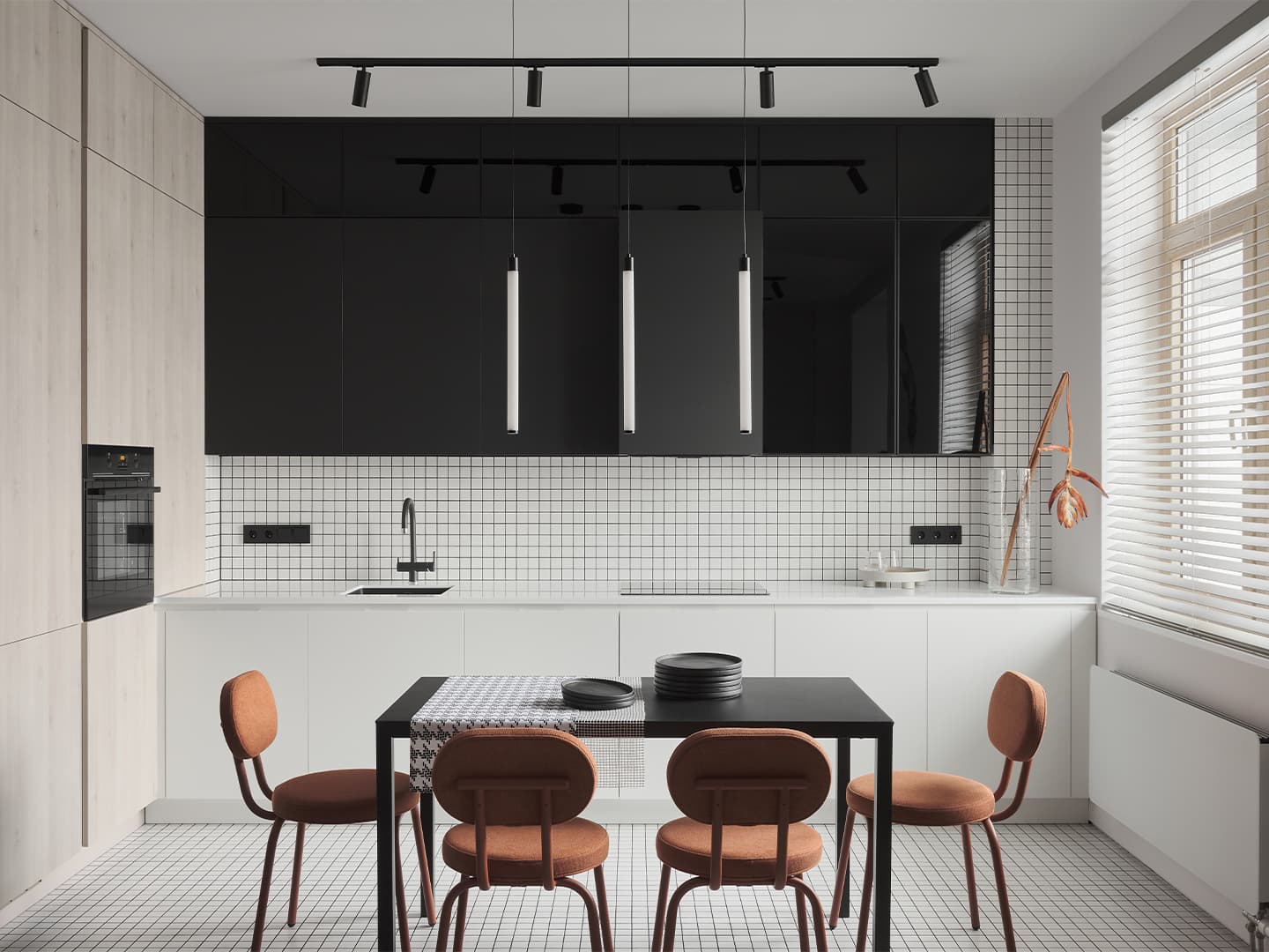 Минималистичный интерьер квартиры под сдачу со спальней-боксом – проект Алексея Иванова