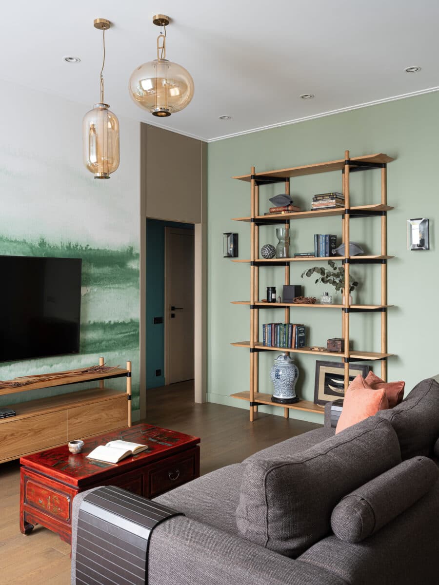 Квартира с умиротворяющей атмосферой Азии в самом центре Москвы – проект Натальи Истоминой