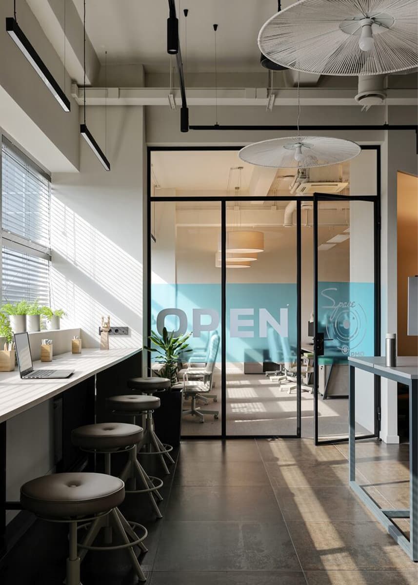 Футуристичные сюжеты и гибкая планировка в интерьере офиса – проект ENTER-ra Design Studio