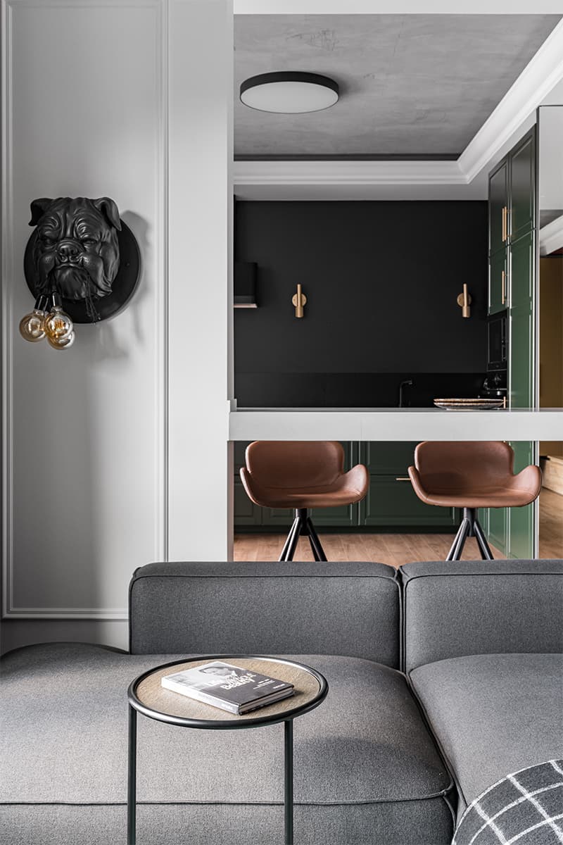 Небанальный интерьер квартиры для занятого мужчины из Екатеринбурга – проект Дарьи Петренко