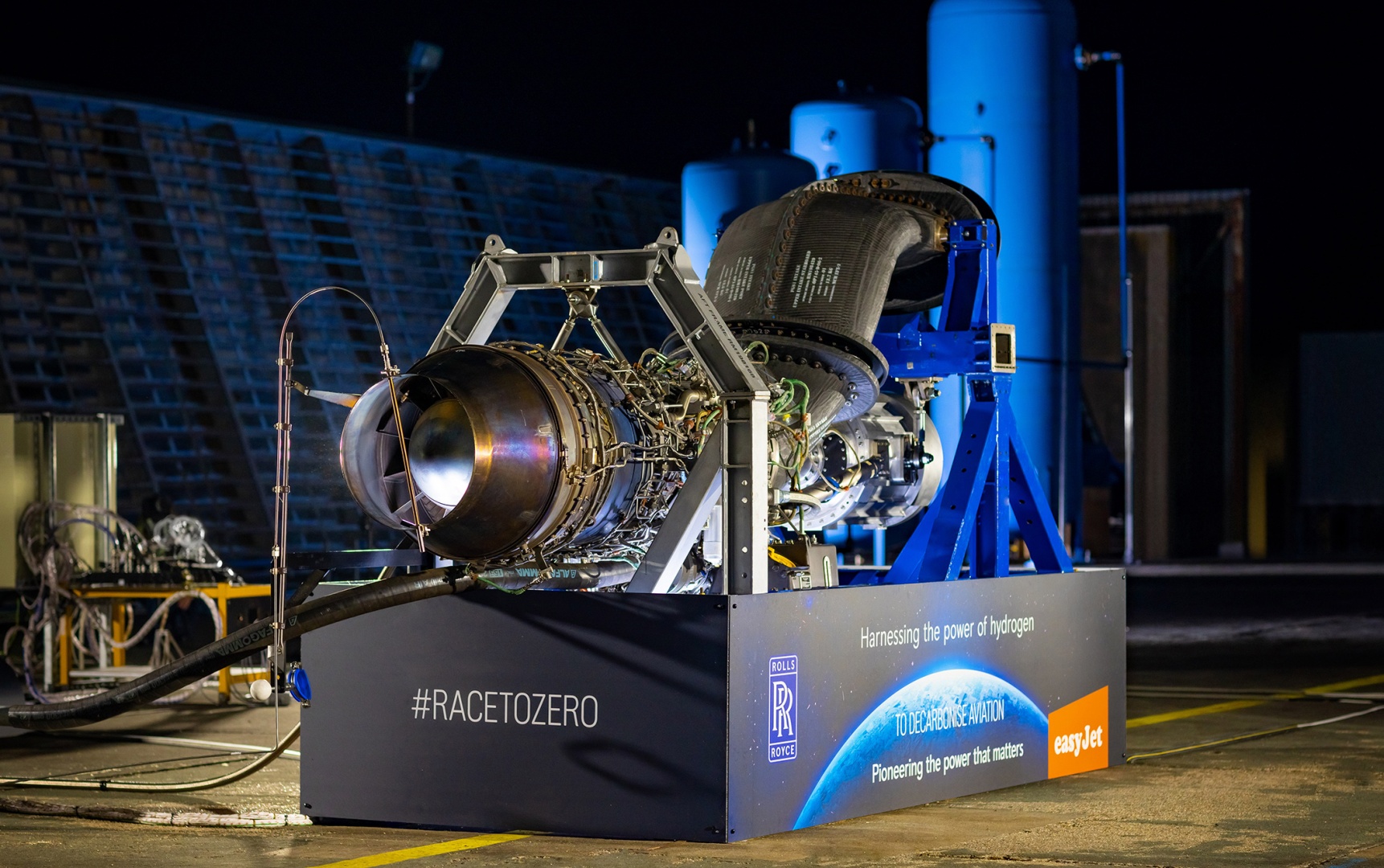 EasyJet и Rolls-Royce протестировали авиационный двигатель на водороде