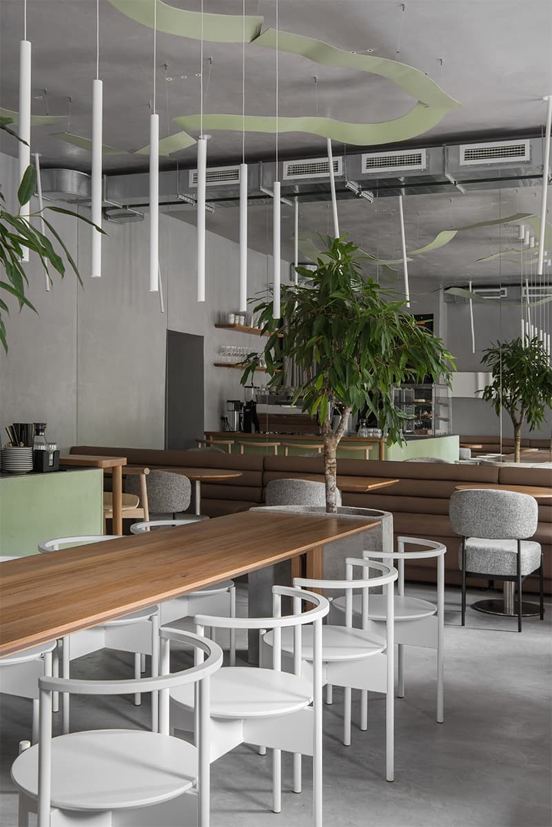 Лаконичный интерьер кондитерской, пронизанный атмосферой Санкт-Петербурга – проект QUADRUM Studio