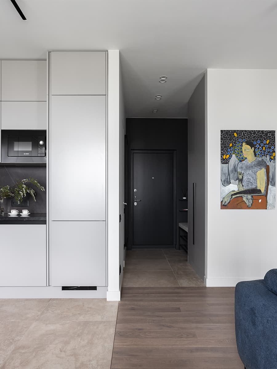 Сбалансированный интерьер с деревянными акцентами – проект Екатерины Третьяковой