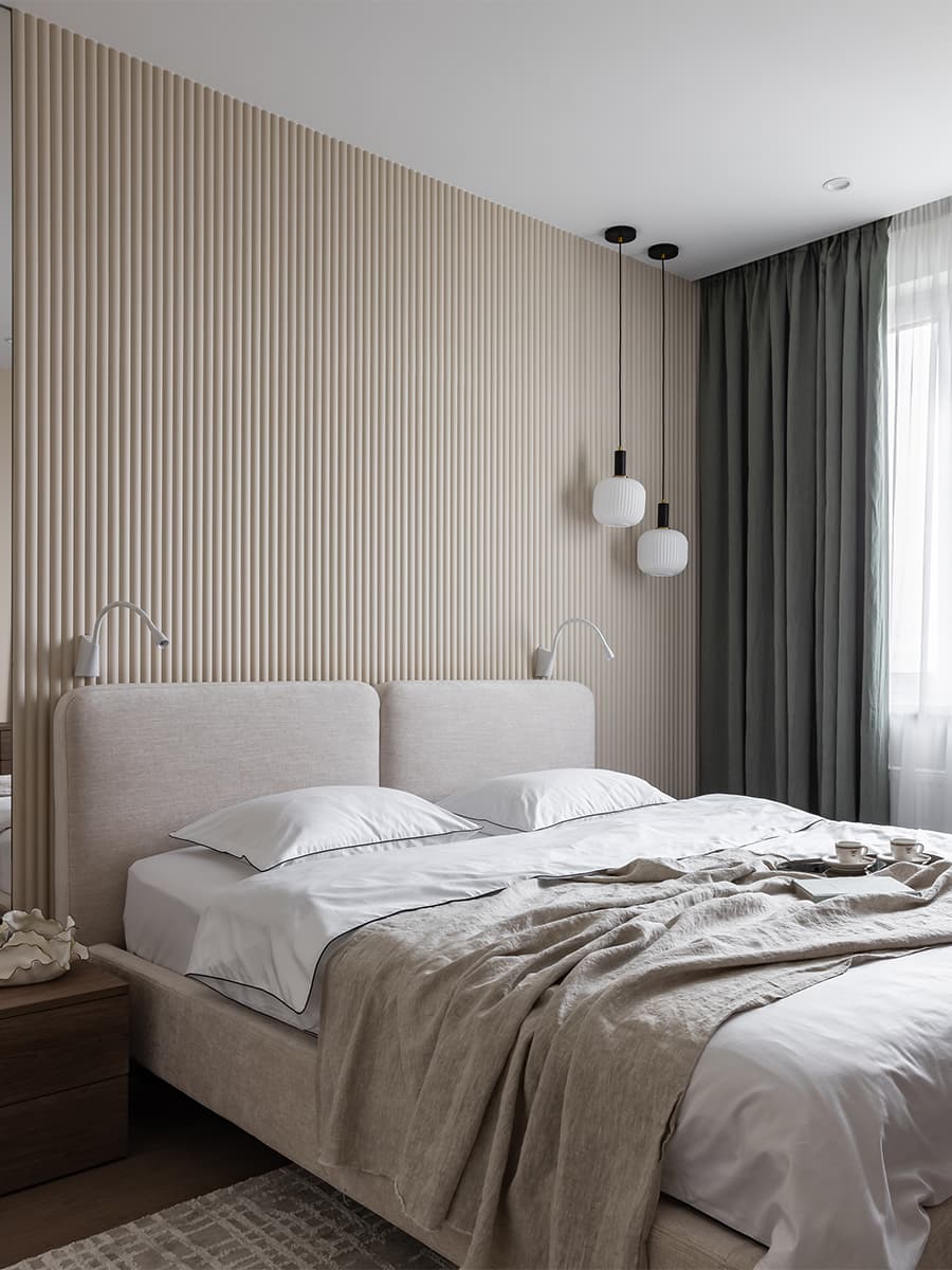 Сбалансированный интерьер с деревянными акцентами – проект Екатерины Третьяковой