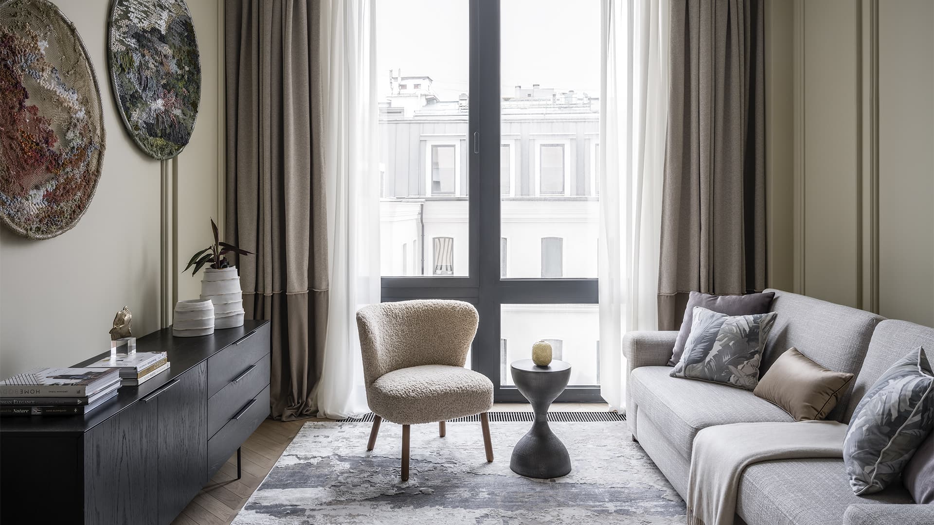 Интерьер квартиры для отдыха в классическом стиле – проект Дарьи Сабитовой