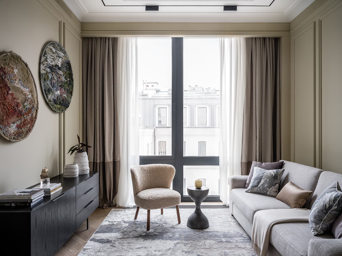 Интерьер квартиры для отдыха в классическом стиле – проект Дарьи Сабитовой