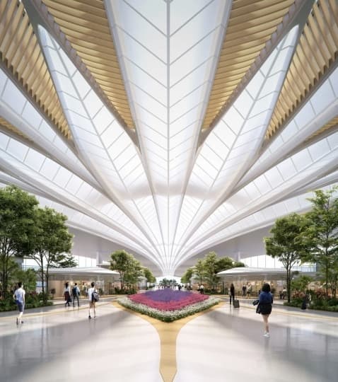 MAD построит здание аэропорта в Китае, напоминающее «парящее перо»