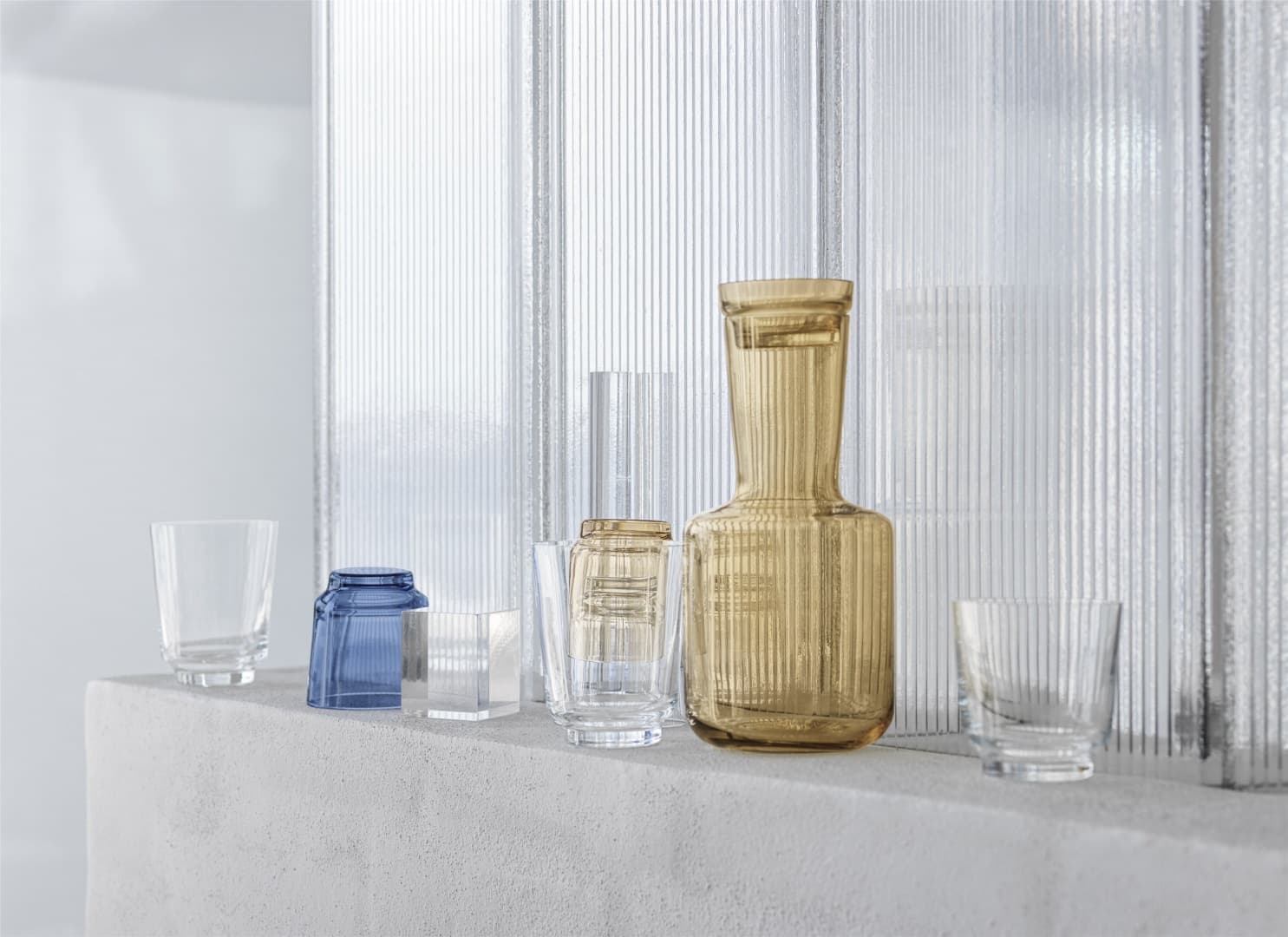 Muuto и студия Broberg & Riddlerstråle представили коллекцию стеклянной посуды