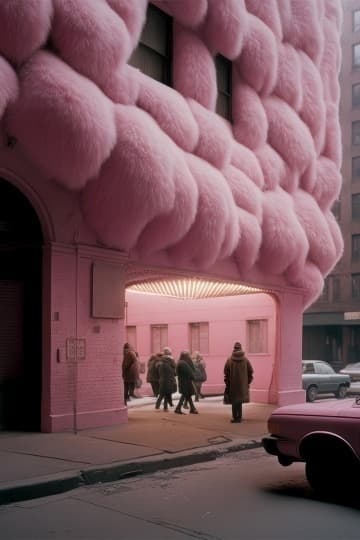 Андрес Райзингер облачает дома по всему миру в розовые фасады