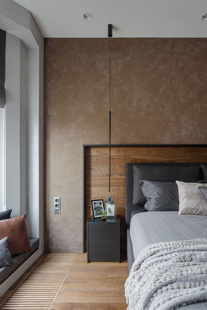 Игра пропорций и геометрии в интерьере квартиры с двумя гардеробными — проект Анны Доброковской