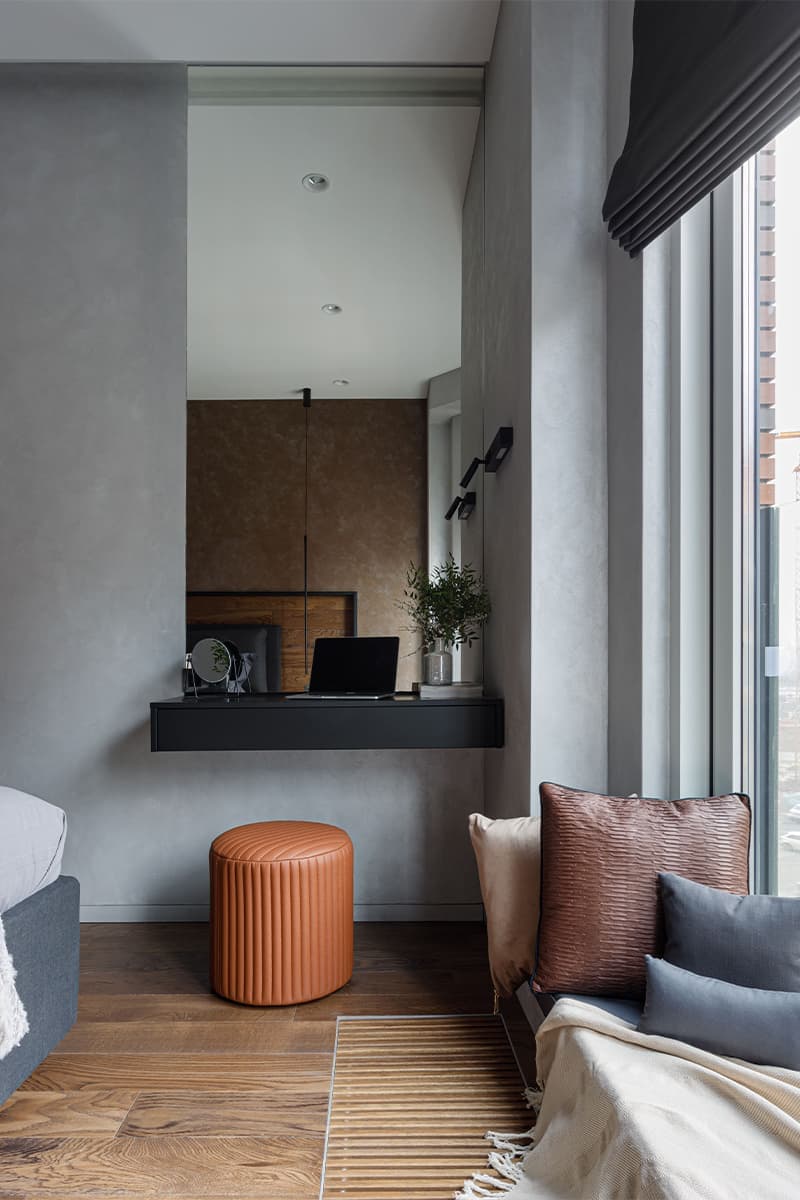 Игра пропорций и геометрии в интерьере квартиры с двумя гардеробными — проект Анны Доброковской