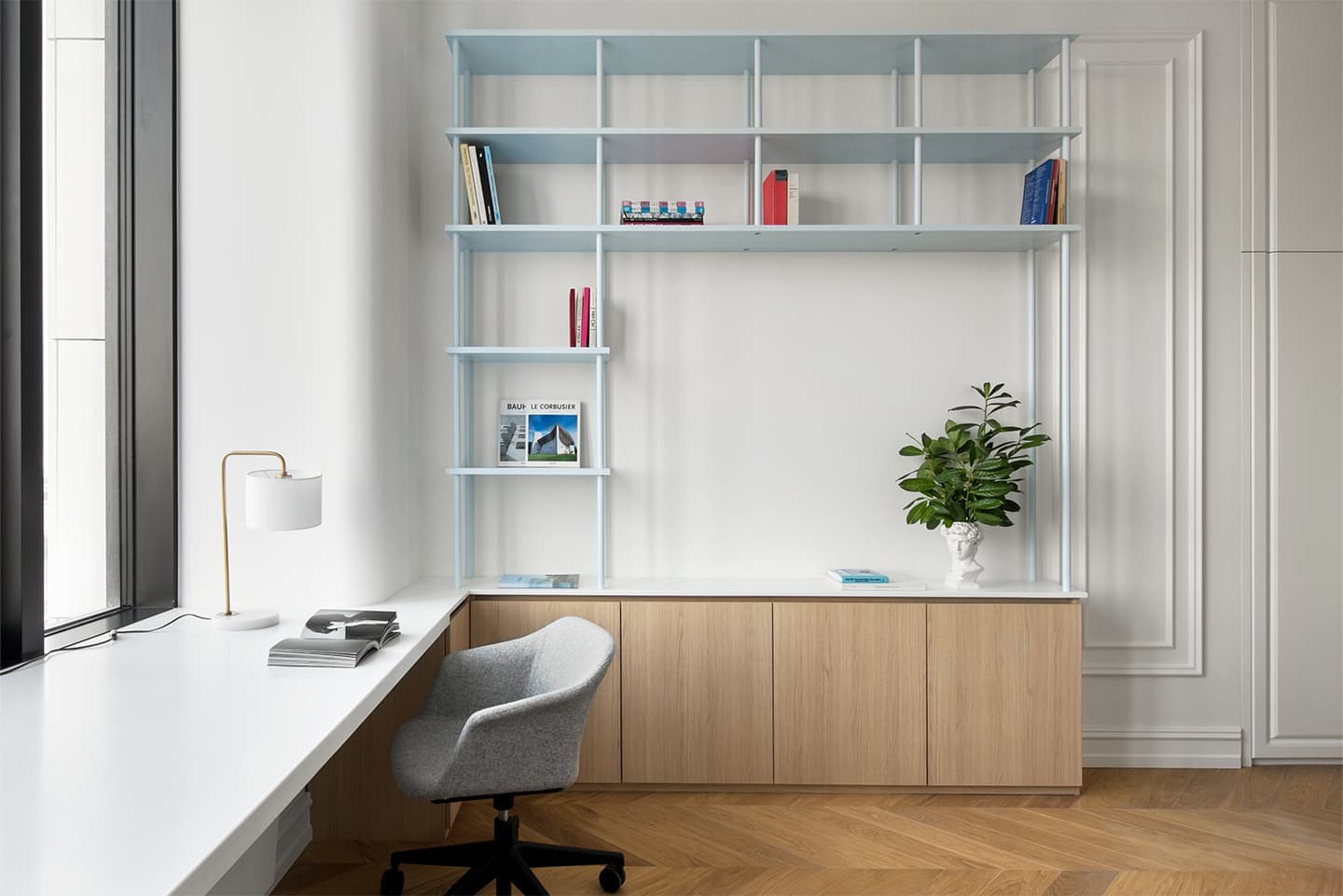 Воздушный интерьер с французским настроением для сдвоенной квартиры в Москве — проект бюро KS Architects