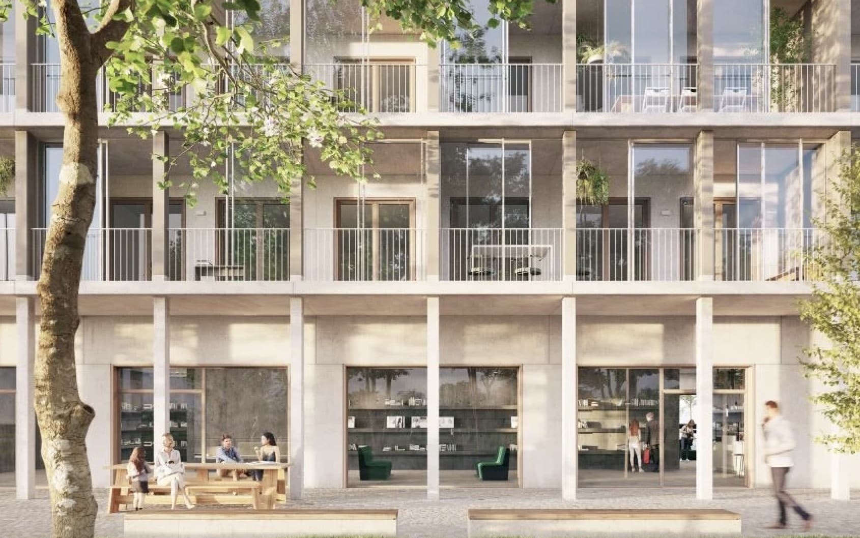 Студия Дэвида Чипперфильда построит жилой комплекс рядом с фруктовым садом в Антверпене