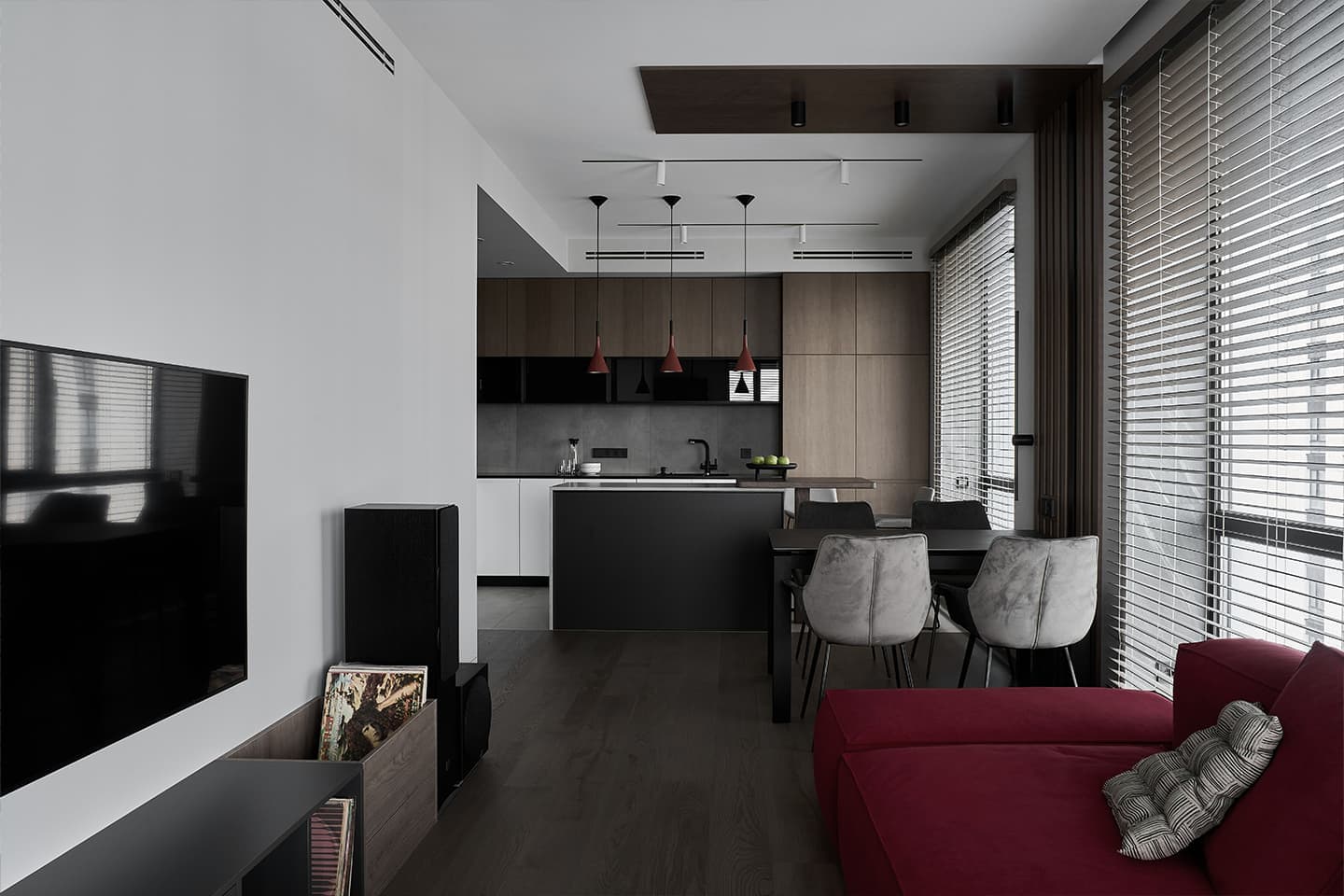 Продуманный интерьер угловой квартиры с тремя спальнями — проект студии дизайна «Сфера»