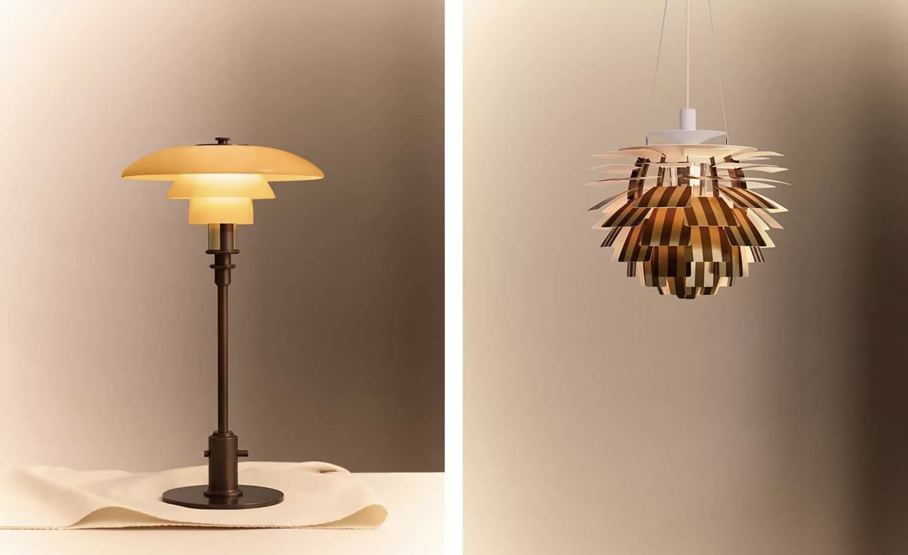 Fendi Casa переосмысляет знаковые модели светильников Louis Poulsen