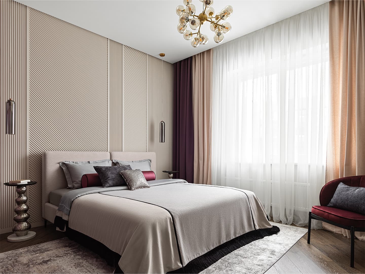 Изумрудные и терракотовые оттенки в интерьере семейной квартиры — проект Дарьи Авдеенко