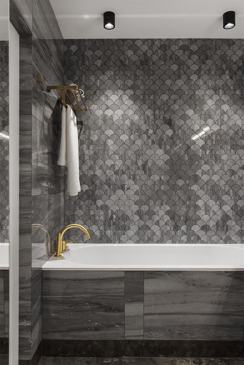 Элегантный интерьер квартиры с нетипичной планировкой — проект студии дизайна BALCON