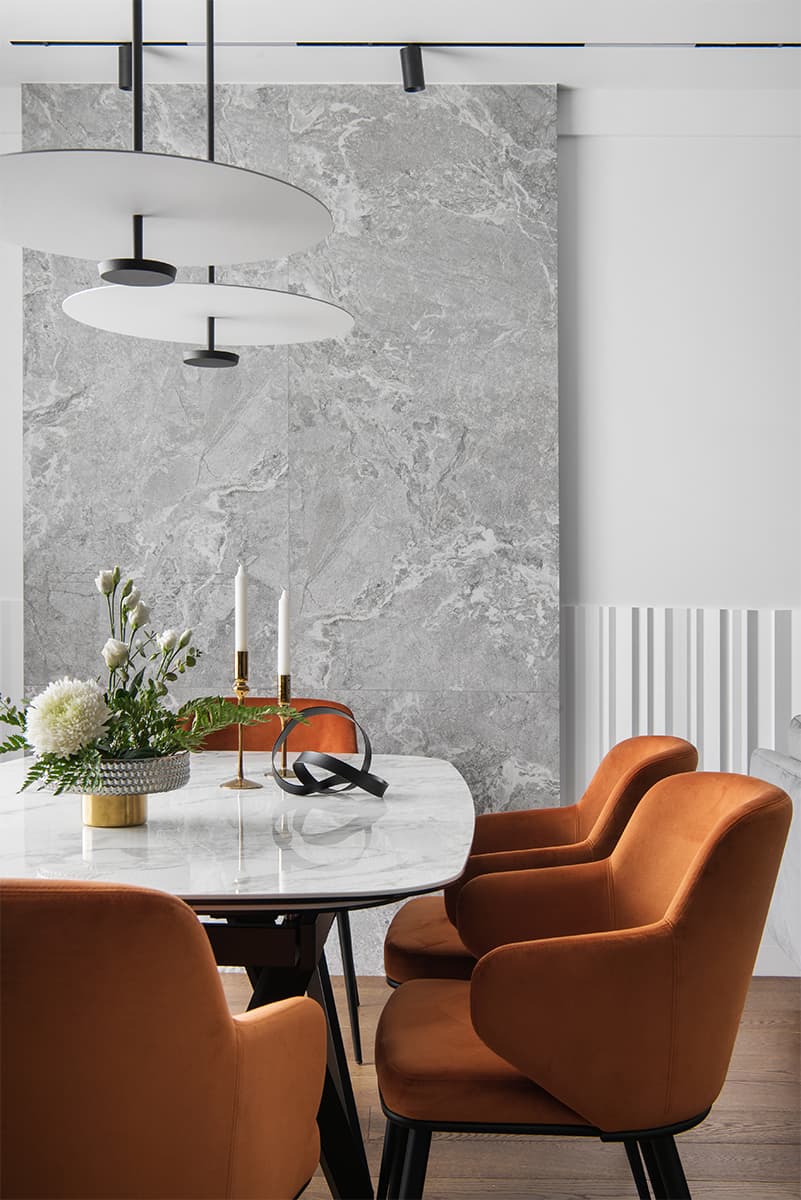 Элегантный интерьер квартиры с нетипичной планировкой — проект студии дизайна BALCON