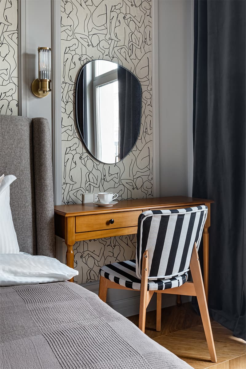 Воздушный интерьер небольшой квартиры для сдачи в аренду — проект Елены Зингер