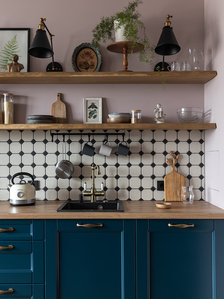 Эклектичный интерьер квартиры с тщательно продуманным декором — проект Надежды Токаревой