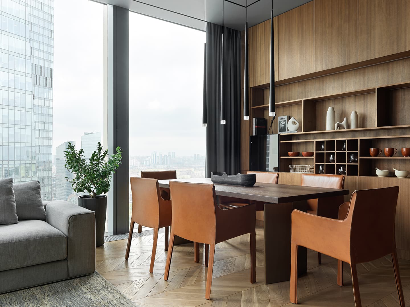 Сдержанный интерьер квартиры в башне Москва-Сити — проект студии ArtD