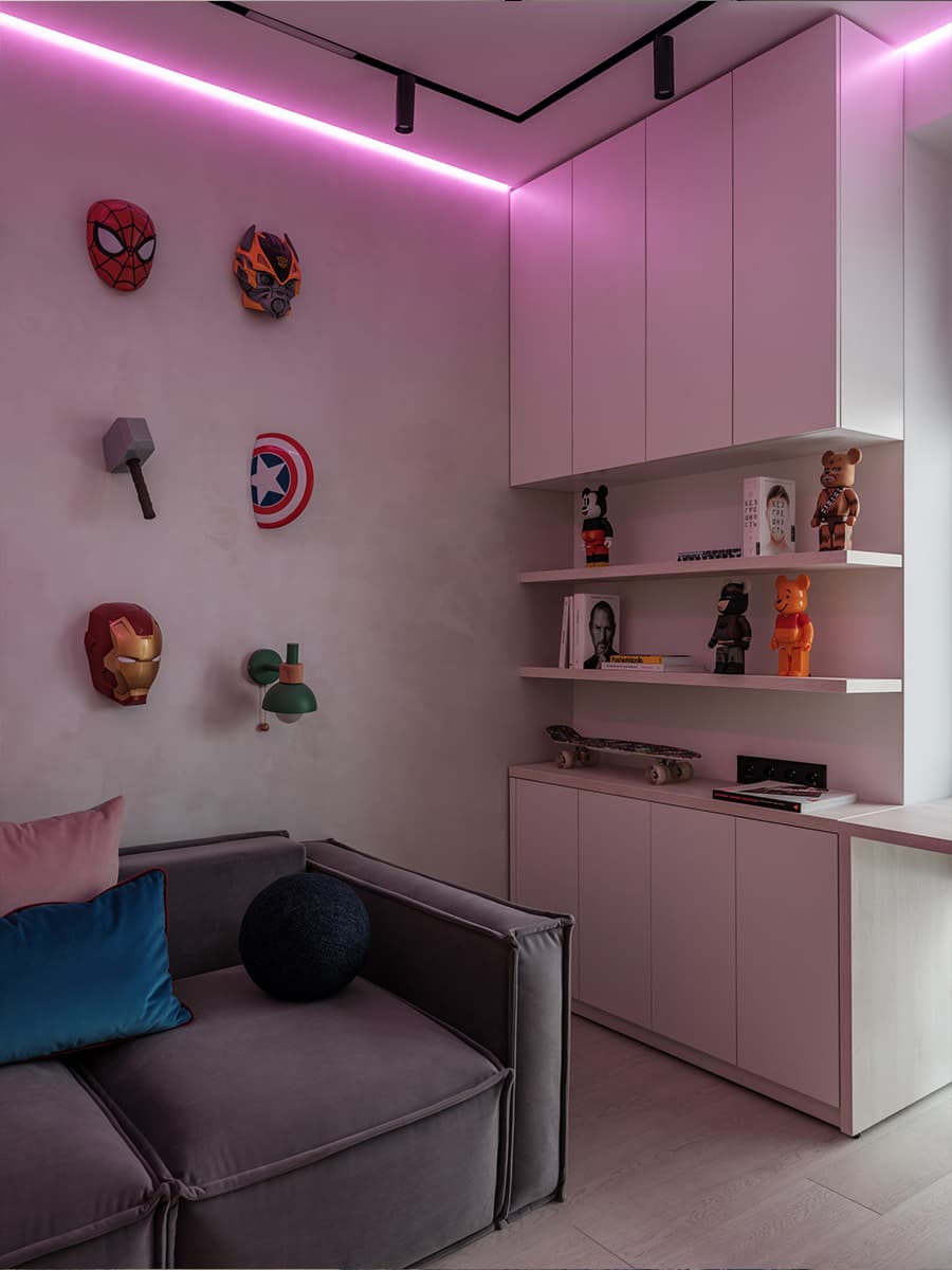 Динамичный интерьер, балансирующий на стыке поколений — проект студии Sloyarch