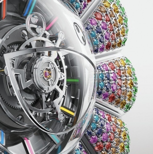 Hublot представил часы с центральным турбийоном по дизайну Такаси Мураками