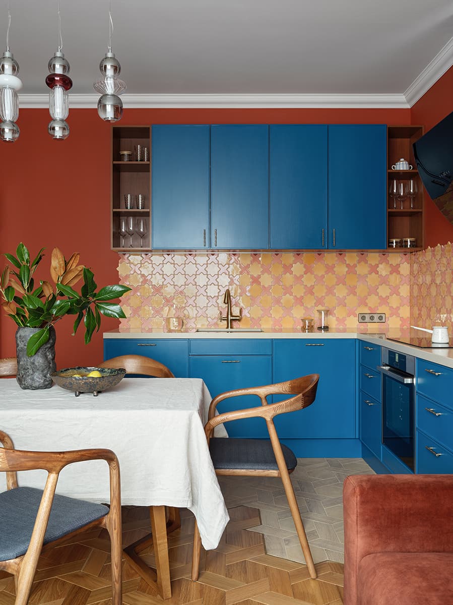 Интерьер квартиры с африканским колоритом — проект Екатерины Зиминой и Елены Федосеевой