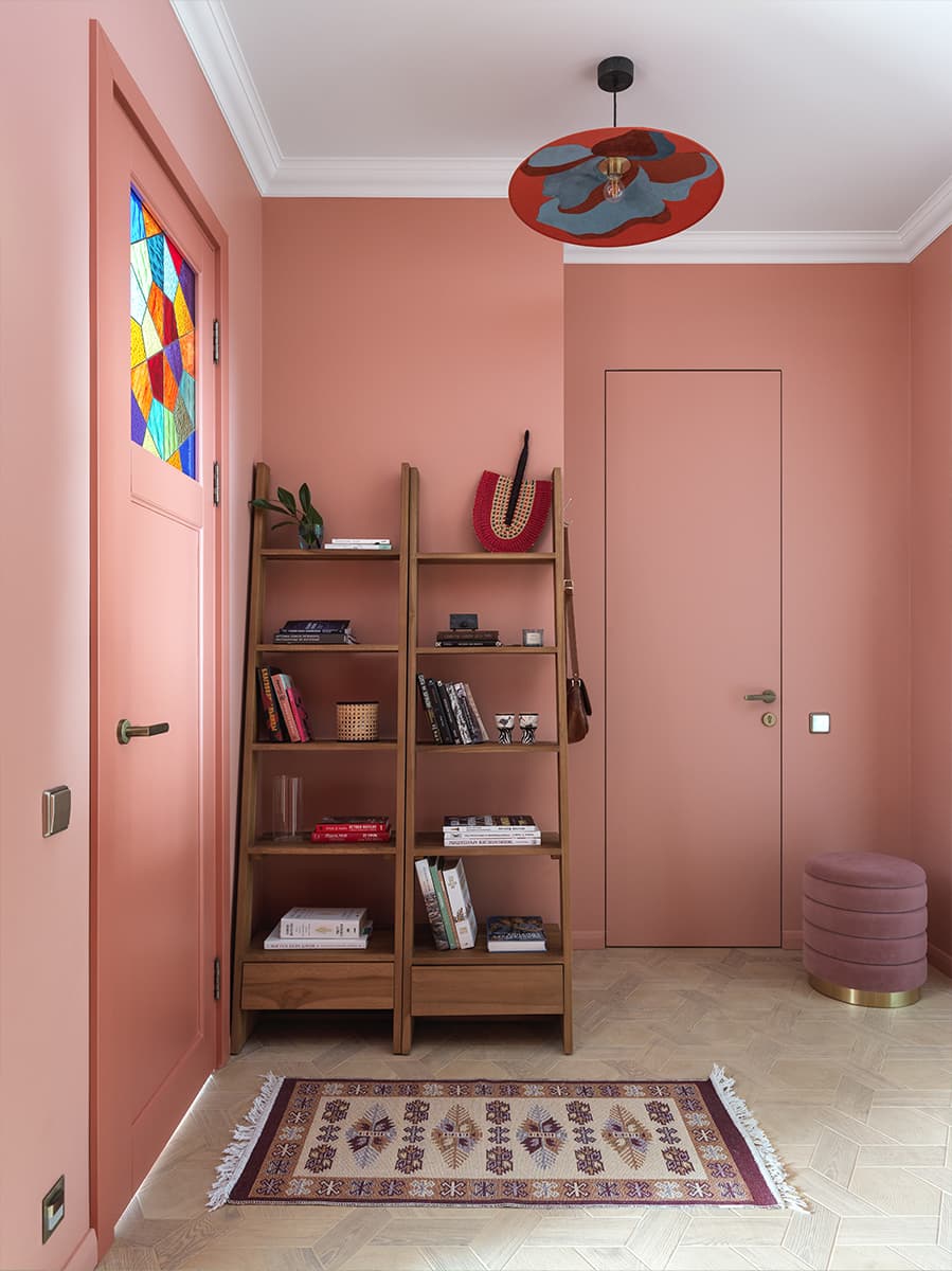 Интерьер квартиры с африканским колоритом — проект Екатерины Зиминой и Елены Федосеевой