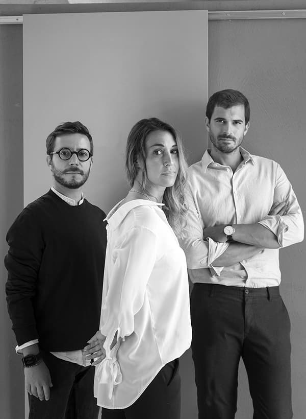 Томмазо Амато, Маттео Содду и Валентина Пайола, дизайнеры, основатели STUDIOTAMAT